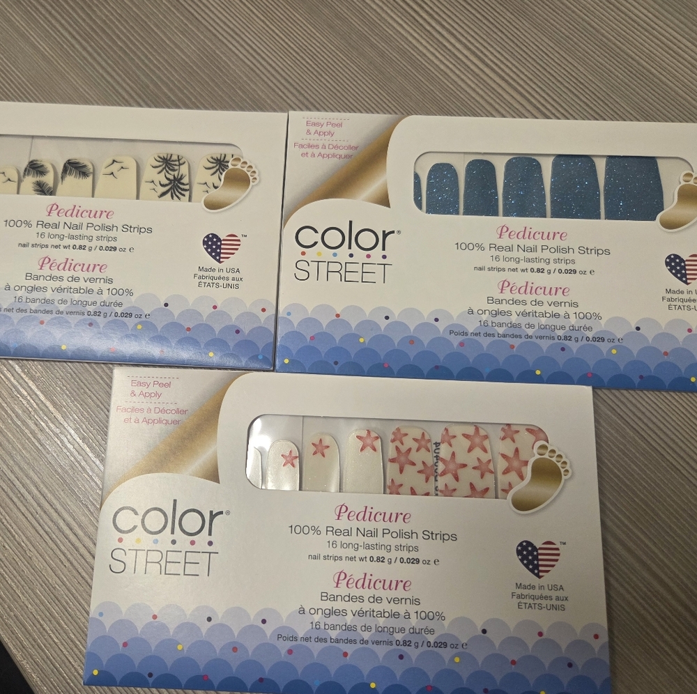 Color Street Nail Polish Strips Set - Pedicures